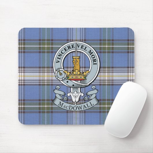 MacDowall Crest + Tartan Muismat (Met muis)