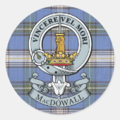MacDowall Crest + Tartan Sticker Pack (Voorkant)