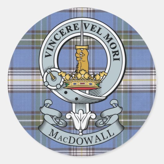MacDowall Crest + Tartan Sticker Pack (Voorkant)