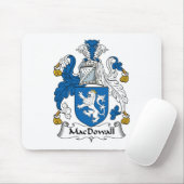 MacDowall Family Crest Muismat (Met muis)