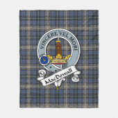 MacDowall Light Clan badge Tartan Pset Fleece Deken (Voorkant)
