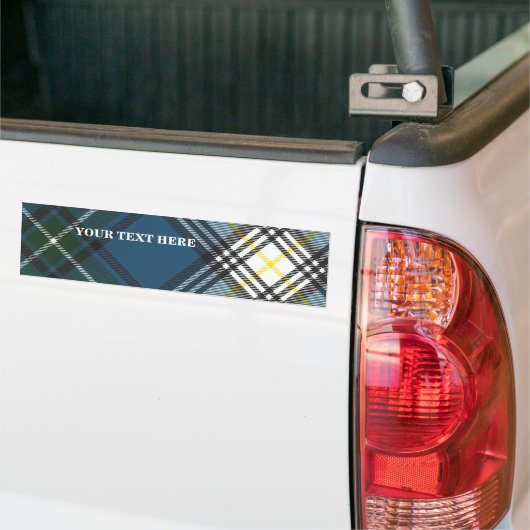 MacDowall Tartan Bumpersticker Groot (Op Truck)