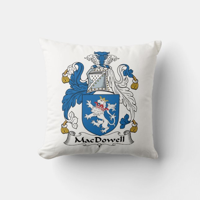 MacDowell Family Crest Kussen (Voorkant)