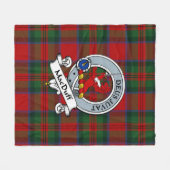 MacDuff Clan Badge Tartan Pset Fleece Deken (Voorkant (Horizontaal))