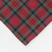 MacDuff Clan Rood, Groen en Blauw Tartan Fleece Deken (Hoek)
