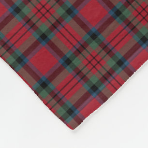 MacDuff Clan Rood, Groen en Blauw Tartan Fleece Deken