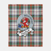 MacDuff Dress Ancient Clan Badge Tartan Pset Fleece Deken (Voorkant)