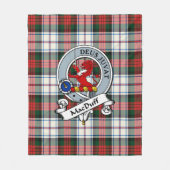 MacDuff Dress Modern Clan Badge Tartan Pset Fleece Deken (Voorkant)