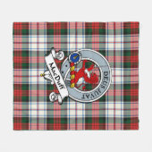 MacDuff Dress Modern Clan Badge Tartan Pset Fleece Deken (Voorkant (Horizontaal))