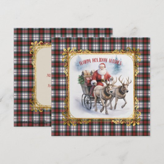 MacDuff Dress Scottish Tartan Christmas  Feestdagenkaart (Voorkant / Achterkant)