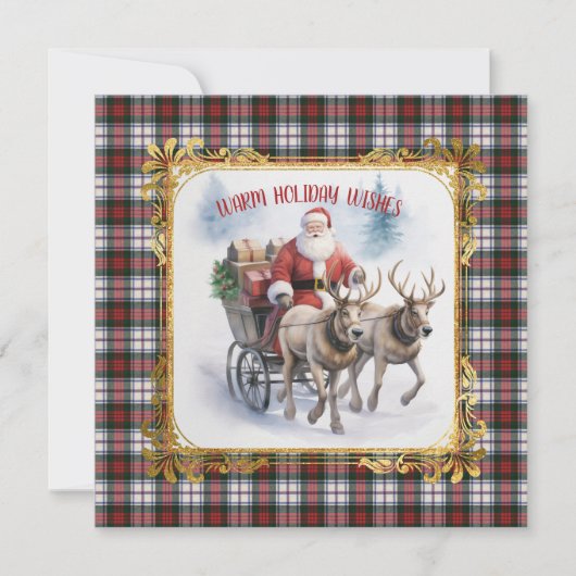 MacDuff Dress Scottish Tartan Christmas  Feestdagenkaart (Voorkant)