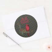MacDuff Hunting Scottish Tartan Christmas Ronde Sticker (Envelop)