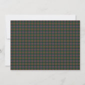 MacDuff jaagt op originele Schotse Tartan bruiloft Kaart (Achterkant)