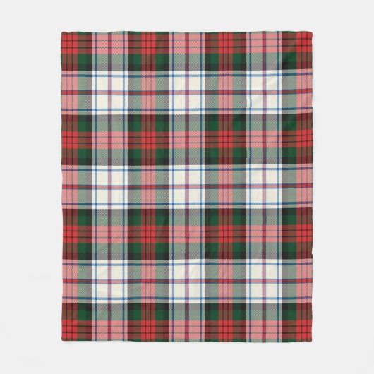 MacDuff Moderne Plaid Jurk Fleece Deken (Voorkant)