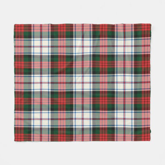 MacDuff Moderne Plaid Jurk Fleece Deken (Voorkant (Horizontaal))