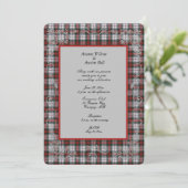 MacDuff Tartan Pset Wedding Kaart (Staand voorkant)