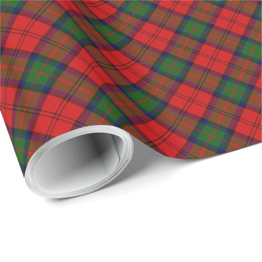 MacDuff-tartan rode groene vlecht Cadeaupapier (Rol Hoek)