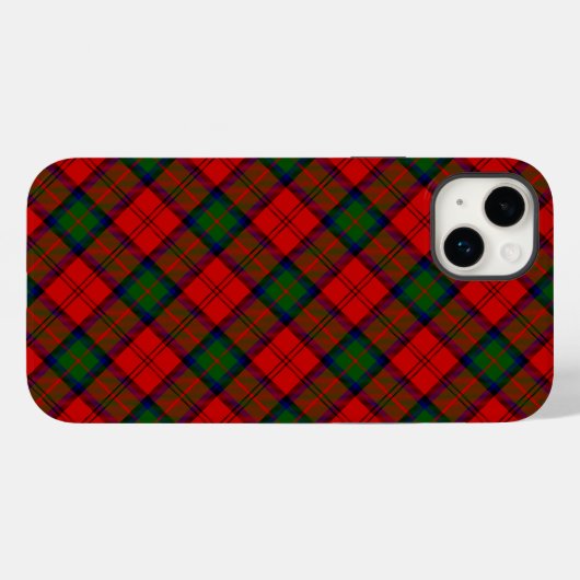 MacDuff-tartan rode groene vlecht Case-Mate iPhone Case (Achterkant (horizontaal))