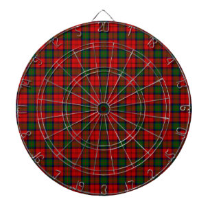 MacDuff-tartan rode groene vlecht Dartbord