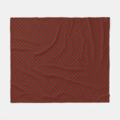 MacDuff-tartan rode groene vlecht Fleece Deken (Voorkant (Horizontaal))
