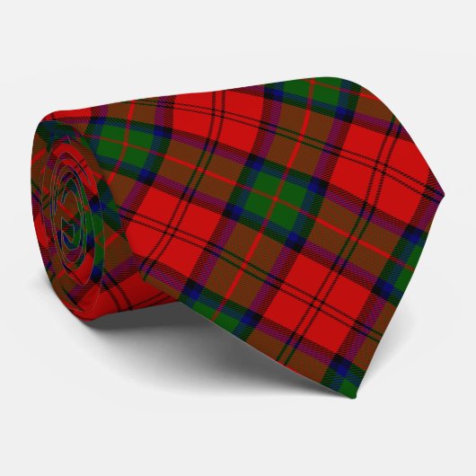 MacDuff-tartan rode groene vlecht Stropdas (Opgerold)
