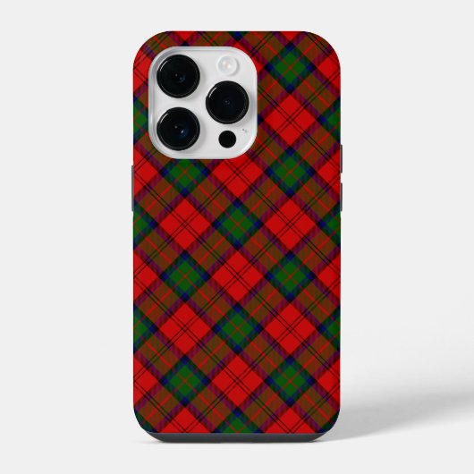 MacDuff tartan rood groen geruit iPhone Hoesje (Achterkant)
