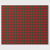 MacDuff tartan rood groen ruit Cadeaupapier (Vlak)