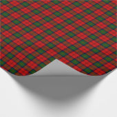 MacDuff tartan rood groen ruit Cadeaupapier (Hoek)