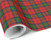 MacDuff tartan rood groen ruit Cadeaupapier (Rol Hoek)