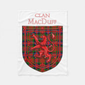 MacDuff Tartan Scottish Play Lion Rampant Fleece Deken (Voorkant)