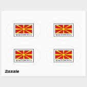 Macedonia Ovale Sticker (Vel)