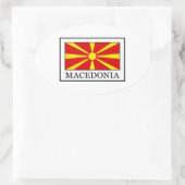 Macedonia Ovale Sticker (Tas)