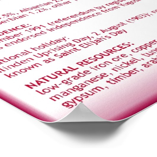 Macedonia Poster (Hoek)