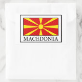 Macedonia Rechthoekige Sticker (Tas)