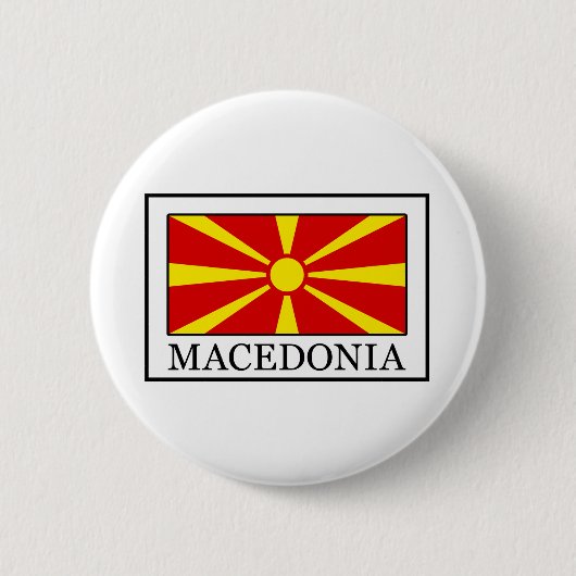 Macedonia Ronde Button 5,7 Cm (Voorkant)