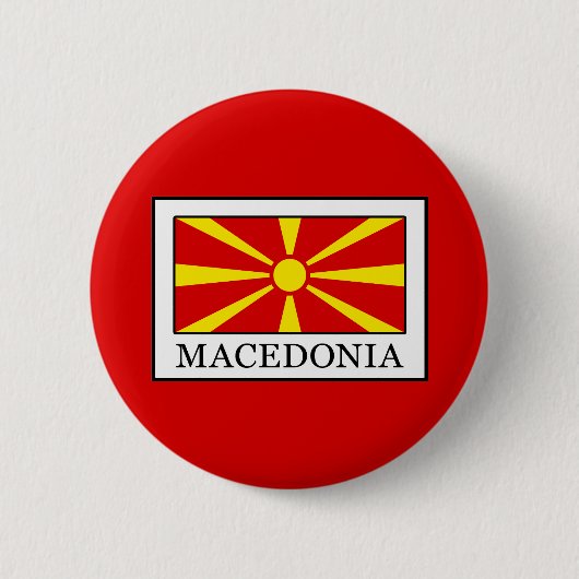 Macedonia Ronde Button 5,7 Cm (Voorkant)