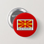 Macedonia Ronde Button 5,7 Cm (Voorkant /achterkant)