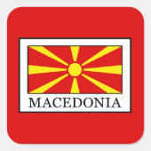 Macedonia Vierkante Sticker (Voorkant)