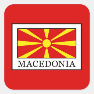 Macedonia Vierkante Sticker