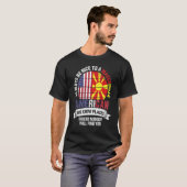 Macedonian American We know Places where Macedonia T-shirt (Voorkant volledig)