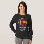Macedonian American We know Places where Macedonia T-shirt (Voorkant volledig)