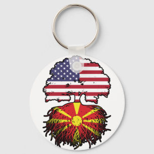 Macedonië Amerikaans-Macedonië Verenigde Staten Sleutelhanger