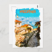 Macedonië Balkan Waterverf Reizen Briefkaart (Voorkant / Achterkant)
