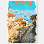 Macedonië Balkan Waterverf Reizen Magneet (Voorkant)