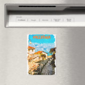 Macedonië Balkan Waterverf Reizen Magneet (Insitu (Vaatwasser))