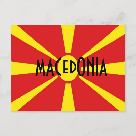Macedonië-briefkaart Briefkaart (Voorkant)