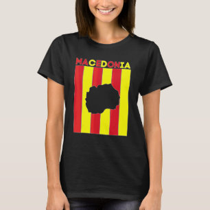 Macedonië Landgrenzen T-shirt