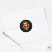 Macedonië Lion King Flag Ronde Sticker (Envelop)