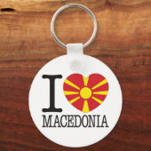 Macedonië Love v2 Sleutelhanger (Voorkant)