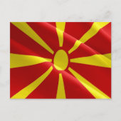 Macedonië - Macedonische golfvlag - Briefkaart (Voorkant)